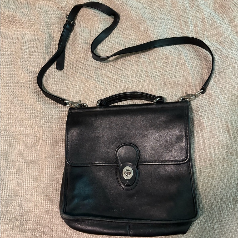 Coach Black Station Bag